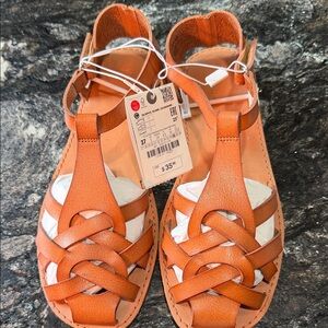 Zara Kids Orange Sandals
